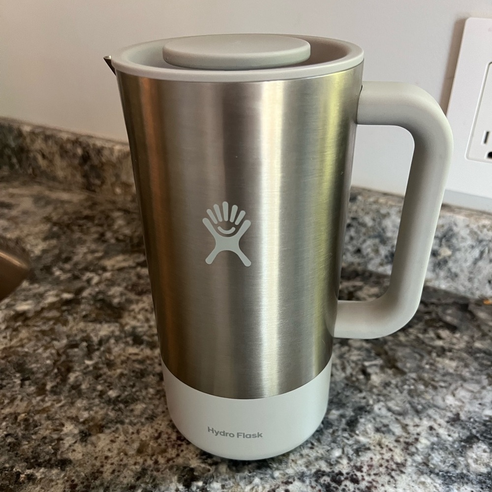 Hydro Flask Silver and Gray French Press